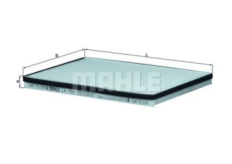 Фiльтр салону (Фильтр, воздух во внутренном пространстве) MAHLE / KNECHT LA 108