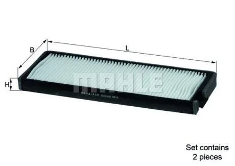 Фiльтр салону MAHLE / KNECHT LA 377/S