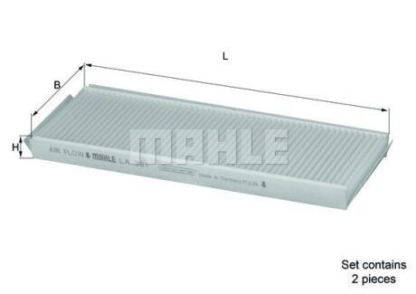 Фильтр салонный Mahle MAHLE / KNECHT LA 391/S