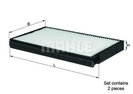 Фільтр салону Mahle Hyundai MAHLE / KNECHT LA 634/S