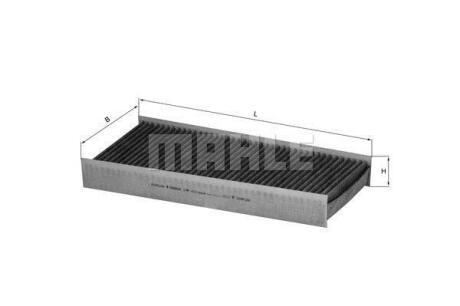 Фільтр салону вугільний (Knecht-Mahle) MAHLE / KNECHT LAK 412