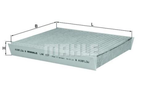 Фильтр салона с активированным углем MAHLE / KNECHT LAK 457