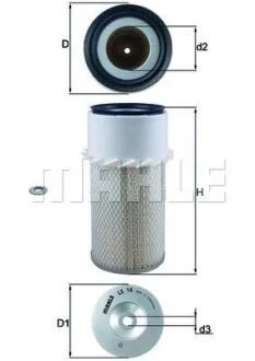 Повітряний фільтр MAHLE / KNECHT LX 16