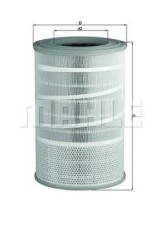 Фільтр повітряний MAHLE / KNECHT LX 2068