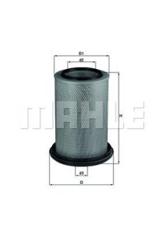 Фільтр повітряний / MB, RVI MANAGER MAHLE / KNECHT LX 229