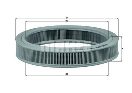 Фільтр повітряний MAHLE / KNECHT LX 493
