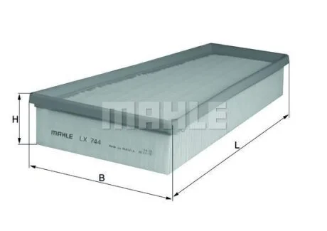 Фильтр воздушный Peugeot MAHLE / KNECHT LX 744