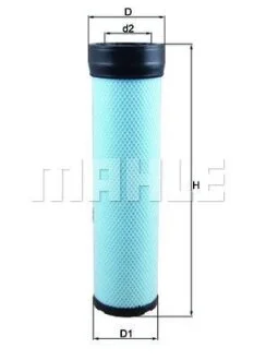 Фильтр воздушный Case, Fendt, MF, ua. MAHLE / KNECHT LXS 256