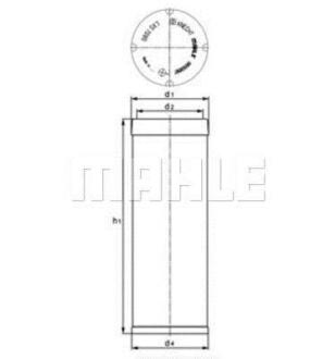 Повітряний фільтр MAHLE / KNECHT LXS 7045
