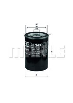 Фільтр олив. (Knecht-Mahle) MAHLE / KNECHT OC 243