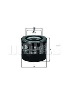 Фільтр масл. ALFA-ROMEO AR 6, AR 8 (Knecht-mahle) MAHLE / KNECHT OC 86