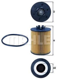 Масляний фiльтр MAHLE / KNECHT OX 173D