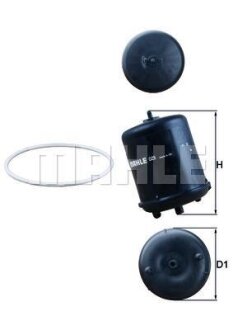 Фильтр масляный двигателя (центробежного типа) MAHLE / KNECHT OZ 9D