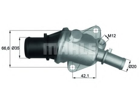 Mahle - Термостат MAHLE / KNECHT TI 105 88