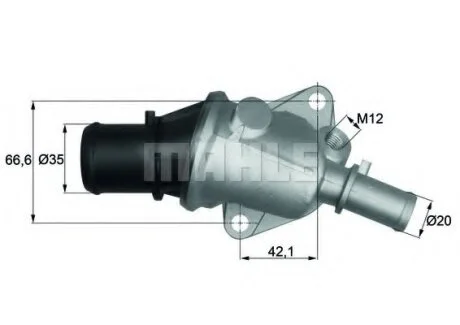 Термостат системи охолодження MAHLE / KNECHT TI 105 88