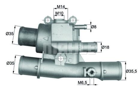 Термостат системи охолодження MAHLE / KNECHT TI 124 88