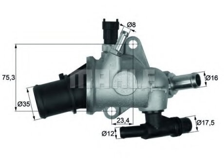 Mahle - Термостат MAHLE / KNECHT TI 142 83