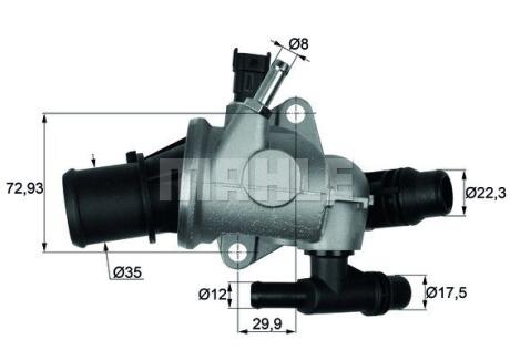 Mahle - Термостат MAHLE / KNECHT TI 152 88