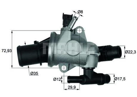 Термостат системи охолодження MAHLE / KNECHT TI 152 88