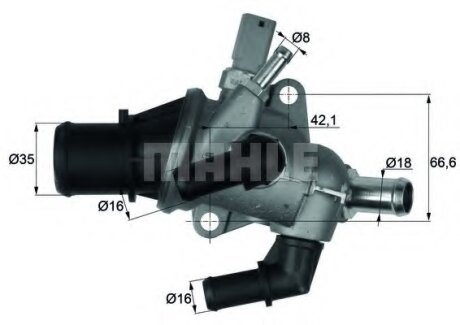 Mahle - Термостат MAHLE / KNECHT TI 158 83