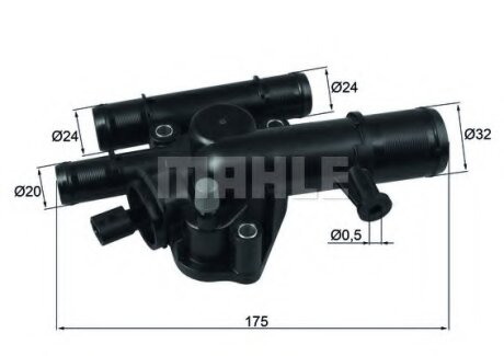 Термостат, охолоджувальна рідина MAHLE / KNECHT TI 243 89
