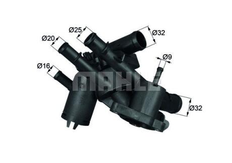 Термостат системи охолодження VW BORA, BORA I, GOLF IV 1.6 01.02-06.06 MAHLE / KNECHT TM 4 109