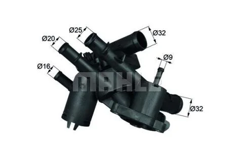 Термостат системи охолодження VW BORA, BORA I, GOLF IV 1.6 01.02-06.06 MAHLE / KNECHT TM 4 109