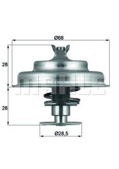 Термостат CITROEN, FORD, PEUGEOT, RENAULT, SUZUKI, VOLVO(Mahle) MAHLE / KNECHT TX 75 80D