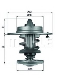 Термостат системи охолодження MAHLE / KNECHT TX 80 83