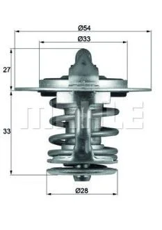 Термостат системи охолодження MAHLE / KNECHT TX 84 77