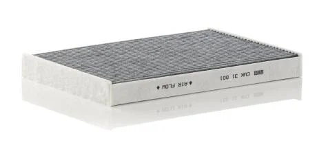 Фільтр салону із елементами активованого вугілля RVI C, K, T VOLVO FH II, FH III, FH16 II, FH16 III, FM II, FM III, FMX, FMX II, FMX III 01.10- MANN CUK 31 001