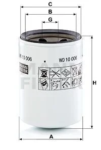 Фільтр гідравлічний MANN WD 10 006
