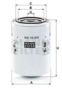Фільтр гідравлічний MANN WD 10 009