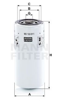 Фільтр гідравлічний MANN WD 10 011