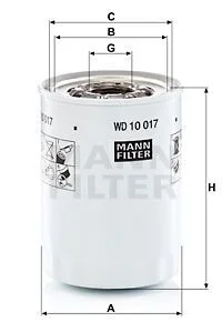 Фільтр гідравлічний MANN WD 10 017 X