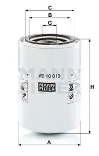 Фільтр гідравлічний MANN WD 10 019