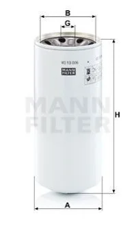 Фільтр гідравлічний MANN WD 13 006 X