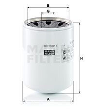 Фільтр гідравлічний MANN WD 13 011 X