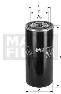 Фильтр масляный гидравлической системы MANN WD 13 145/4
