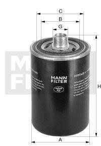Фильтр масляный гидравлической системы MANN WD 940/4