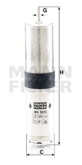 Фільтр паливний BMW 2 (F45) 15-, X1 15- /Mini Cooper 14- MANN WK 5015 Z