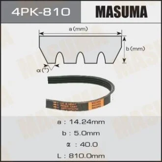 Ремінь поліклінової MASUMA 4PK-810