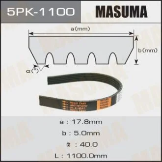 Ремінь поліклінової MASUMA 5PK-1100