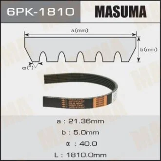 Ремінь полікліновий MASUMA 6PK-1810