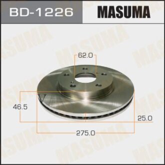 Диск гальмівний передній (кратно 2) Toyota RAV 4 (05-18) MASUMA BD-1226