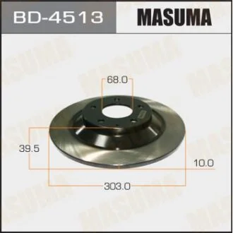 Диск гальмівний задній (кратно 2) Mazda CX-30 4WD (19-), CX-5 (11-) MASUMA BD-4513