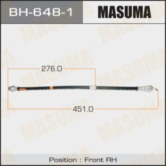 Шланг тормозной TOYOTA CAMRY(V50) 11- MASUMA BH-648-1