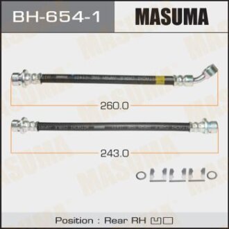 Шланг гальмівний MASUMA BH-654-1