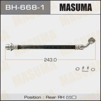 Шланг гальмівний MASUMA BH-668-1