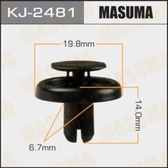 Клипса автомобильная (автокрепеж) (мин. 50 шт.) MASUMA KJ-2481